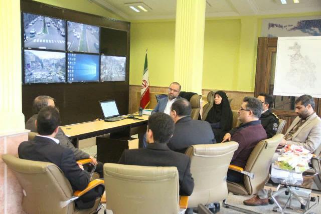 بازدید مدیرکل دفتر حمل و نقل ترافیک وزارت کشور از مرکز کنترل ترافیک شهرداری رشت