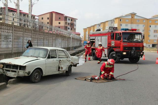مانور رزمایش شهری پدافند غیر عامل برگزار شد