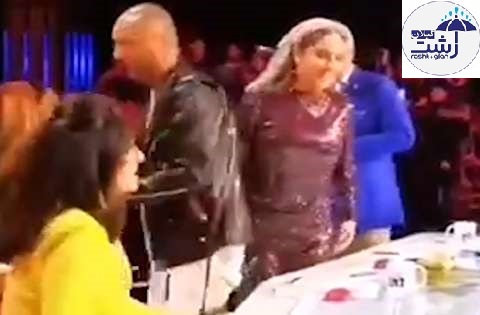 مهناز افشار با ابراهیم حامدی (ابی) و آرش روی استیج + ویدئو