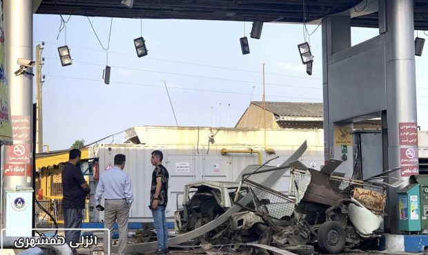انفجار در جایگاه سوخت CNG غازیان بندرانزلی
